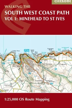 Cicerone Wandelkaarten>Kaartgids Booklet South West Coast Path Map 1