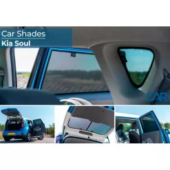 Car Shades Autozonneschermen>Kia Soul II 5 deurs 2014-2019 - Zonneschermen