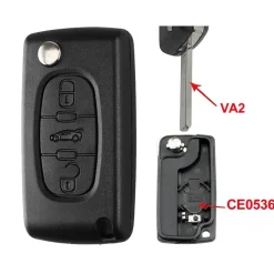 Xeod Autosleutelhoesjes>Klapsleutelbehuizing geschikt voor Peugeot