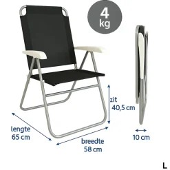 Hem Campingstoelen>Klapstoel - Verstelbaar - Vouwstoel -