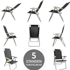 Hem Campingstoelen>Klapstoel - Verstelbaar - Vouwstoel -