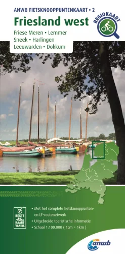 ANWB Fietskaarten|Fietskaarten>Knooppuntenkaart 2 Friesland-West