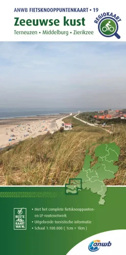 ANWB Fietskaarten|Fietskaarten>Knooppuntenkaart 19 Zeeuwse Kust