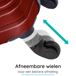 Blocktravel Koffers & Trolleys>Kofferset 4 delige ABS 29 39 74 en 95L TSA-slot
