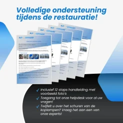 Auto Gepolijst Auto Polijsten>Koplamp Polijst Set - Restauratie Kit - 16 Delig