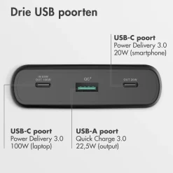 Imoshion Powerbanks|Powerbanks>Laptop Powerbank 100W - 20.000 mAh