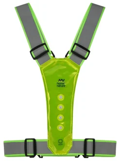 Human Nature Led-Vesten|Reflectie<Led USB-C vest Fluor Geel