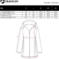 Travelin' Waterdichte Jassen<Lefi Heren - Hardshell Jas - Waterdicht Lichtbruin