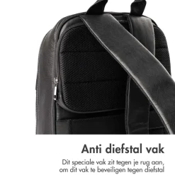 Accezz Wandelrugzakken|Rugzakken & Tassen>Leren Laptop rugtas