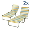 Hem Campingstoelen|Ligbedden<Ligbed 2x - Aluminium - Opvouwbaar -