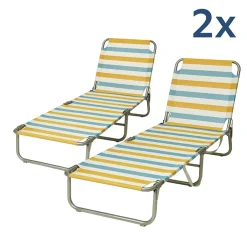 Hem Campingstoelen|Ligbedden<Ligbed 2x - Aluminium - Opvouwbaar -