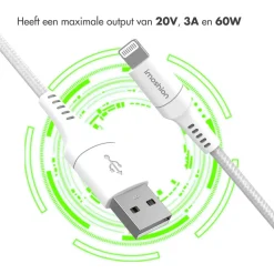 Imoshion Stekkers & Kabels>Lightning naar USB kabel 0,25 meter