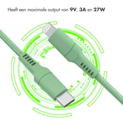 Imoshion Stekkers & Kabels>Lightning naar USB-C kabel 1 meter