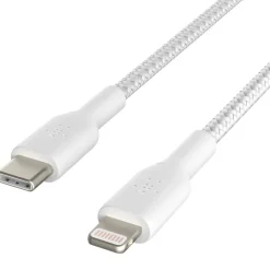 Belkin Stekkers & Kabels<Lightning naar USB-C kabel Gevlochten