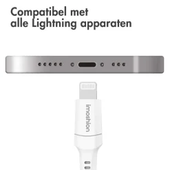 Imoshion Stekkers & Kabels<Lightning naar USB-C kabel 0,5 meter Wit