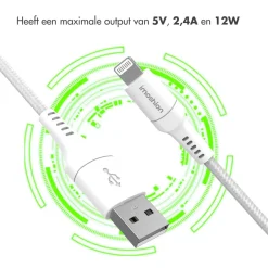 Imoshion Stekkers & Kabels<Lightning naar USB kabel 1,5 meter Wit
