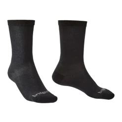 Bridgedale Sokken|Wandelsokken<Liner Coolmax Crew 2-pack -Heren Zwart