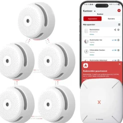 X-sense Rookmelders<Link+ Pro bundel 5 Rookmelders en Gateway