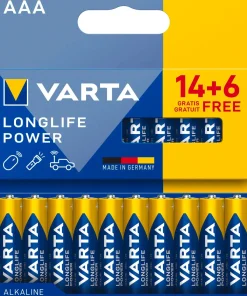 Varta Batterijen|Powerbanks>Longlife Power AAA Pack 20 (14+6)
