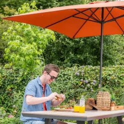 Garden Impressions Parasols & Windschermen|Parasols & Windschermen<Lotus 250x250 Stokparasol Koper
