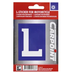 Carpoint Markeringsborden & -Signalen>L-sticker voor lesmotor 5x7 cm