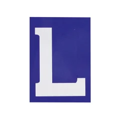 Carpoint Markeringsborden & -Signalen>L-sticker voor lesmotor 5x7 cm