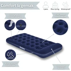 Bestway Luchtbedden>Luchtbed - - 1P - 99x188 cm + pomp