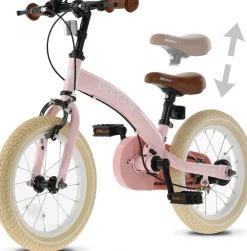 Deryan Fietsen & Rijden>Luxe Kinderfiets 14 inch - 3 in 1 - Loopfiets