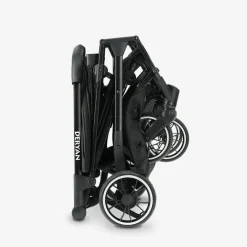 Deryan Buggy'S<Luxe Rolo X2 Dubbele Buggy - Inklapbaar Zwart