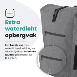 Voltano Fietstassen<Luxe E‑bike Fietstas 28 L Grijs