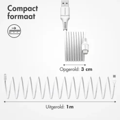 Imoshion Stekkers & Kabels<Magnetische kabel - Lightning USB-A Wit