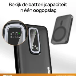 Drivv. Powerbanks|Powerbanks<Magnetische Powerbank 10000mAh Zwart