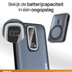 Drivv. Powerbanks|Powerbanks<Magnetische Powerbank 10000mAh Blauw