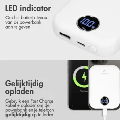 Imoshion Powerbanks|Powerbanks<MagSafe Powerbank 10.000 mAh Wit