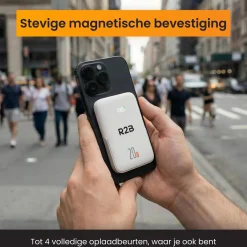 R2B Powerbanks|Powerbanks<MagSafe Powerbank 10000 mAh - Draadloos Wit