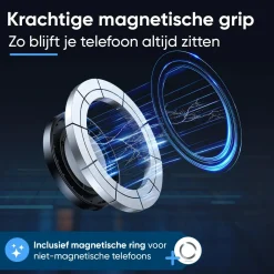 CarMe Telefoon & Tablethouders<MagSafe Telefoonhouder Auto - Zwart