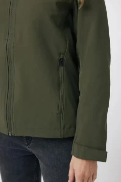 Iqoniq Softshell Jassen|Waterdichte Jassen<Makalu Softshell Jas - Groen