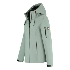 Travelin' Softshell Jassen|Winterjassen<Malika Dames - Softshell Jas - Waterdicht Groen