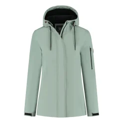 Travelin' Softshell Jassen|Winterjassen<Malika Dames - Softshell Jas - Waterdicht Groen