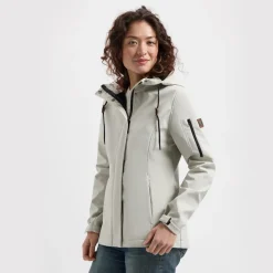 Travelin' Softshell Jassen|Winterjassen<Malika Dames - Softshell Jas - Waterdicht Zand