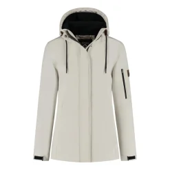 Travelin' Softshell Jassen|Winterjassen<Malika Dames - Softshell Jas - Waterdicht Zand