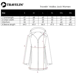 Travelin' Softshell Jassen|Winterjassen<Malika Dames - Softshell Jas - Waterdicht Zand