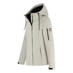 Travelin' Softshell Jassen|Winterjassen<Malika Dames - Softshell Jas - Waterdicht Zand