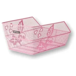Basil Fietsmanden & -Kratten<Mand Cento S Flower Achterop Vast Staal Roze
