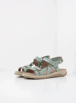 Wolky Sandalen & Slippers|Wandelsandalen<Manilla - Sandalen dames Lichtgroen