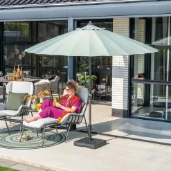 Garden Impressions Parasols & Windschermen|Parasols & Windschermen<Manilla Ø250 Stokparasol Olijf groen