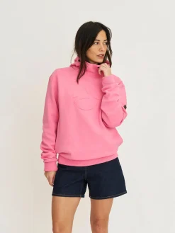 Travelin' Truien<Marte Dames - Outdoortrui - Hoodie Roze