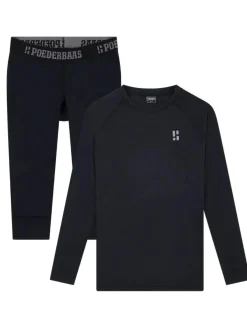 Poederbaas Thermosets<Merino - 3/4 - Dames - Thermoset Zwart
