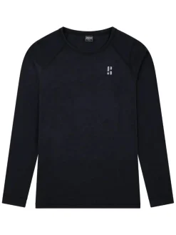 Poederbaas Thermoshirts<Merino - Heren - Thermoshirt Zwart