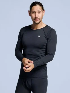 Poederbaas Thermoshirts<Merino - Heren - Thermoshirt Zwart